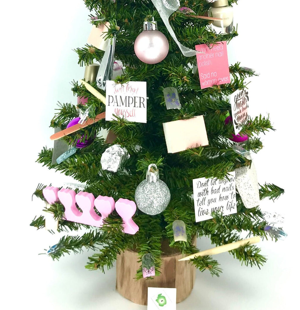 Nail Salon  / Manicurist Themed 18" Christmas Tree