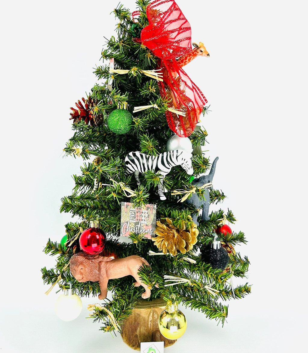 Wild Christmas / Wild Animals / Jungle Themed 18" Christmas Tree