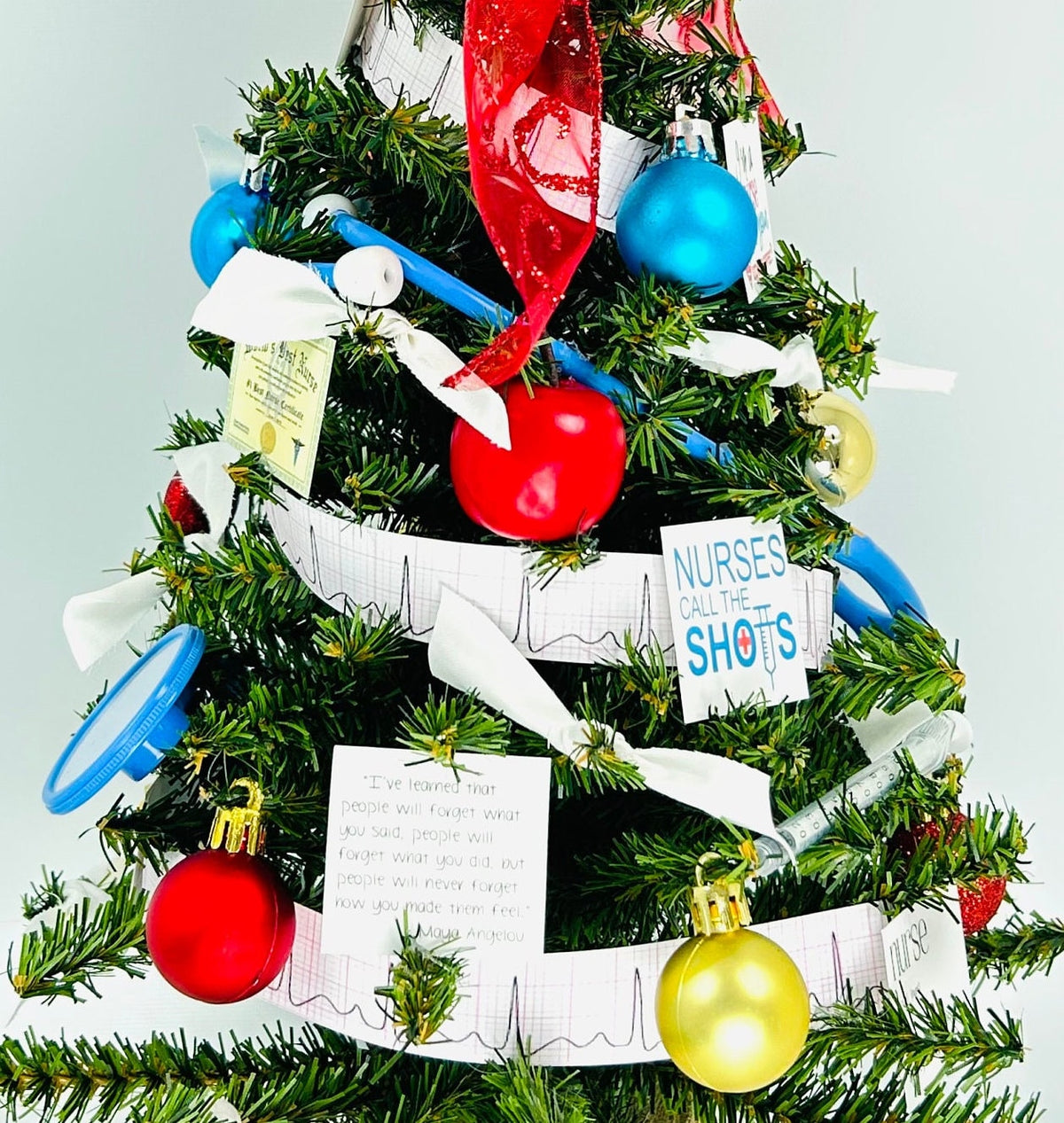 Nurse Themed 18" Christmas Tree