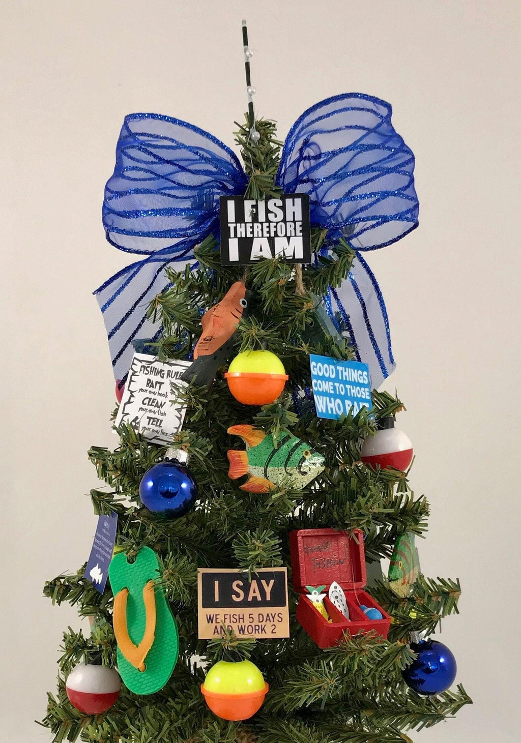 Fishing Themed 18" Christmas Tree