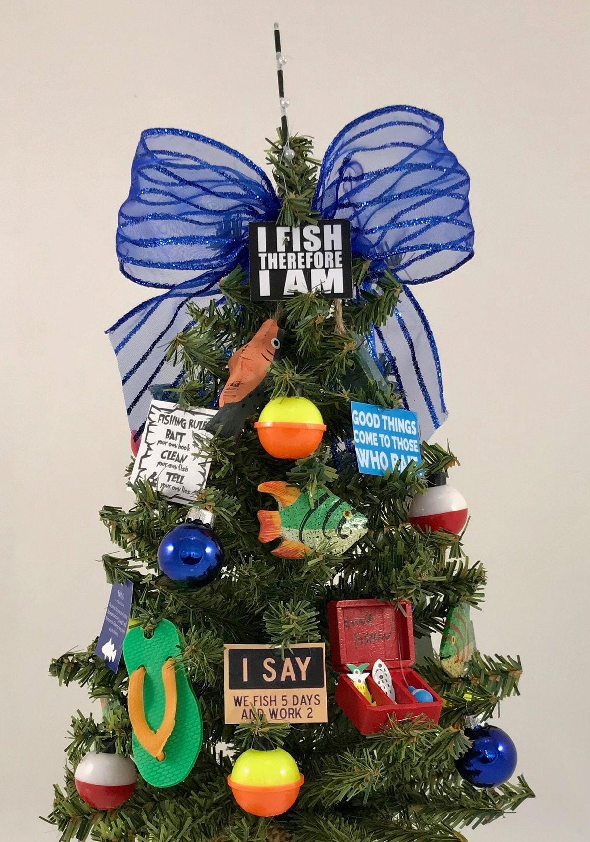 Fishing Themed 18" Christmas Tree