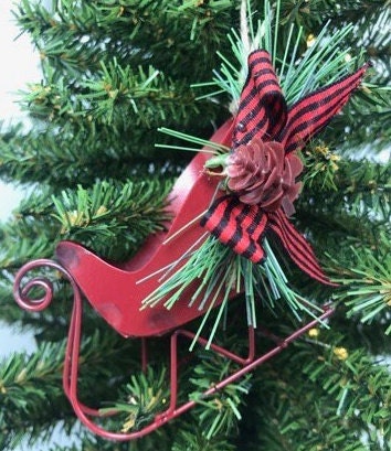 Christmas Sleigh Ornament