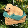 Puppy Dogs in Dog Bed with Blanket Ornament - 6 variations