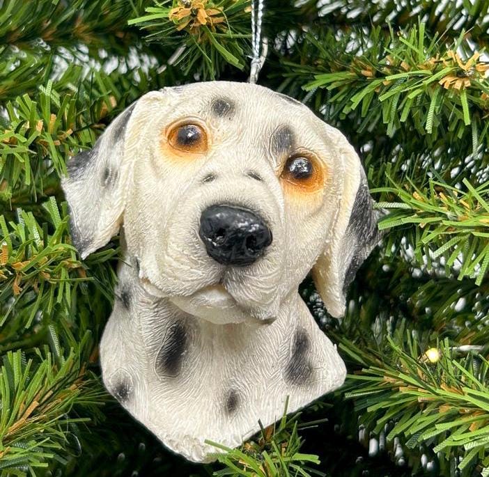 Dalmatian Dog Face Ornament