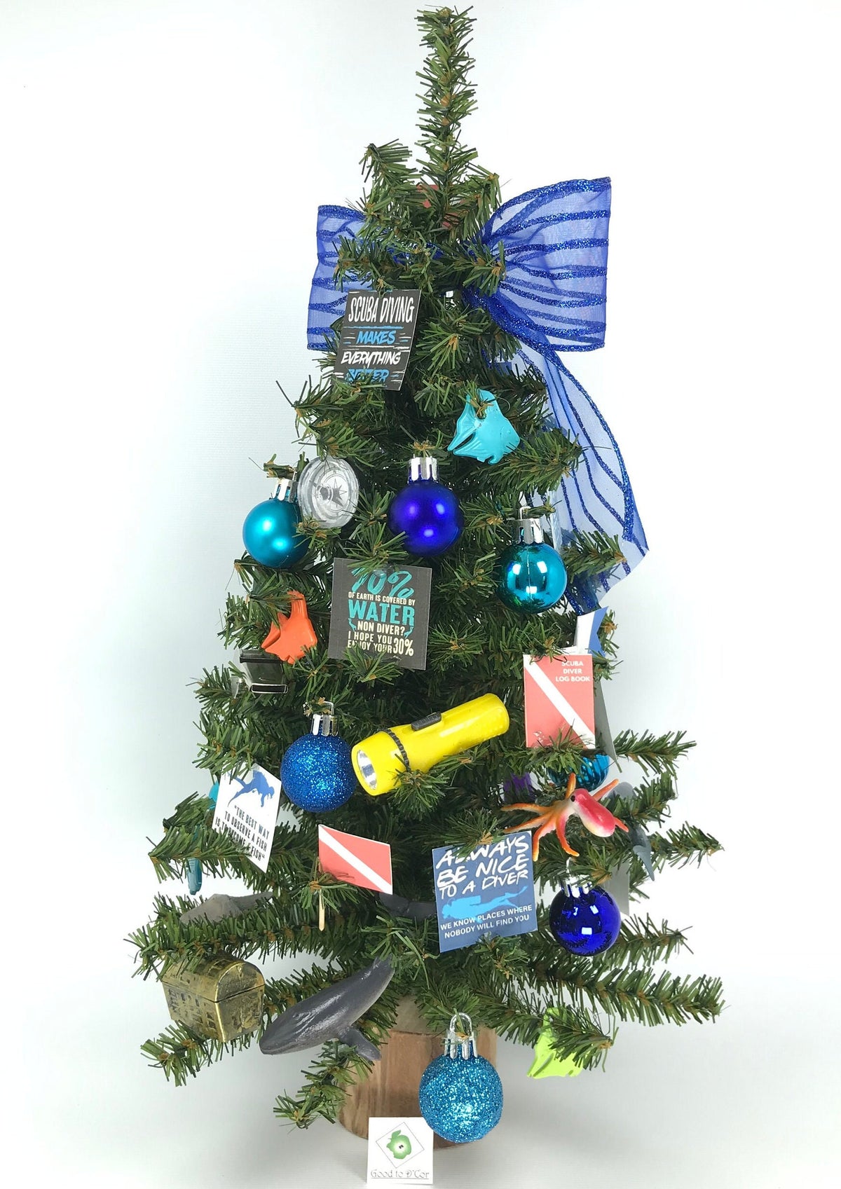 Diving / Diver Themed 18" Christmas Tree