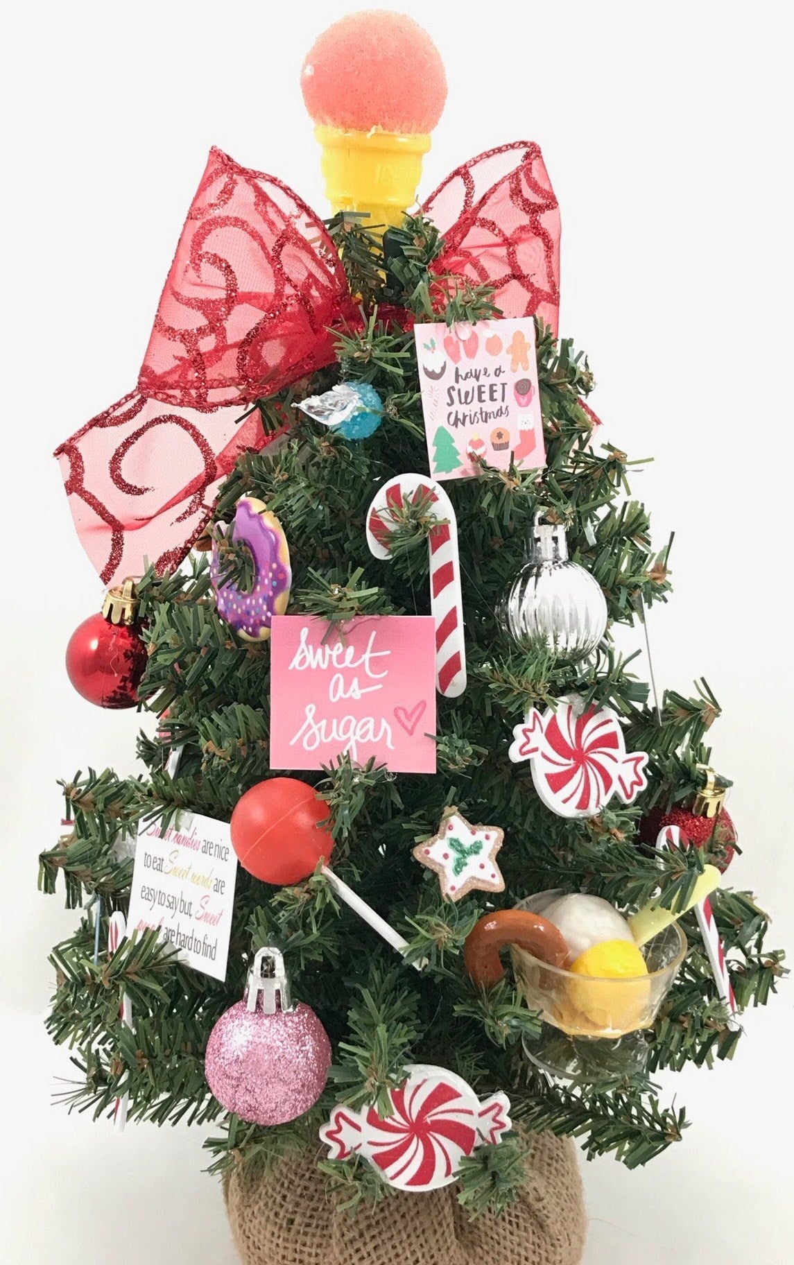 Sweet / Candy Themed 15" Christmas Tree