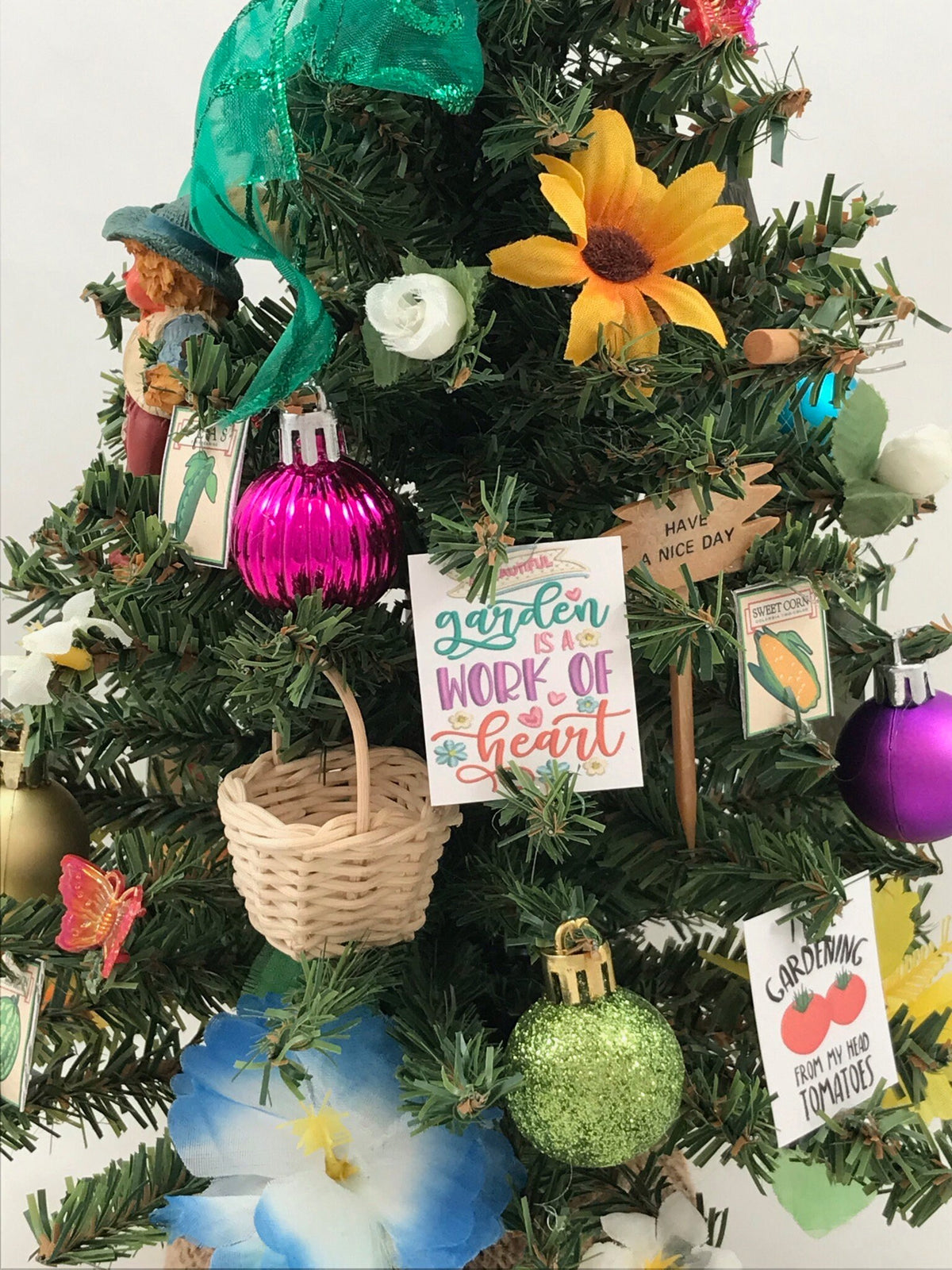 Gardening / Gardener Themed 18" Christmas Tree