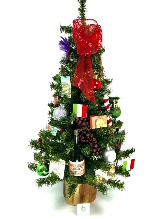 Italy / Italian Themed 18" Christmas Tree