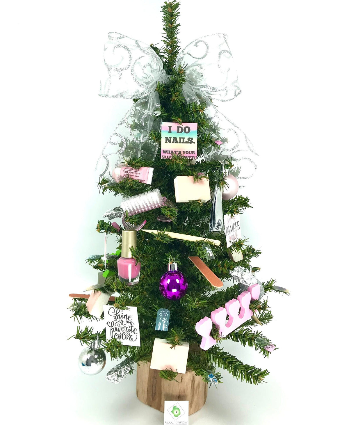 Nail Salon  / Manicurist Themed 18" Christmas Tree