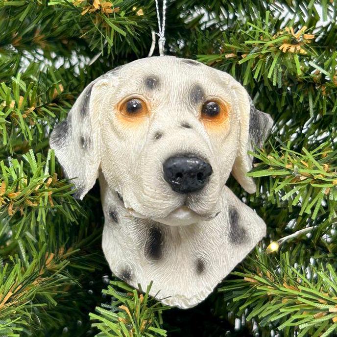 Dalmatian Dog Face Ornament
