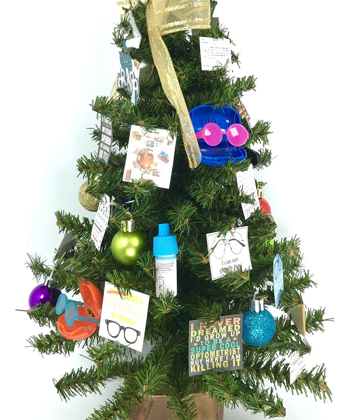 Optical / Optometrist Themed 18" Christmas Tree