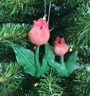 Pink Tulips Ornament