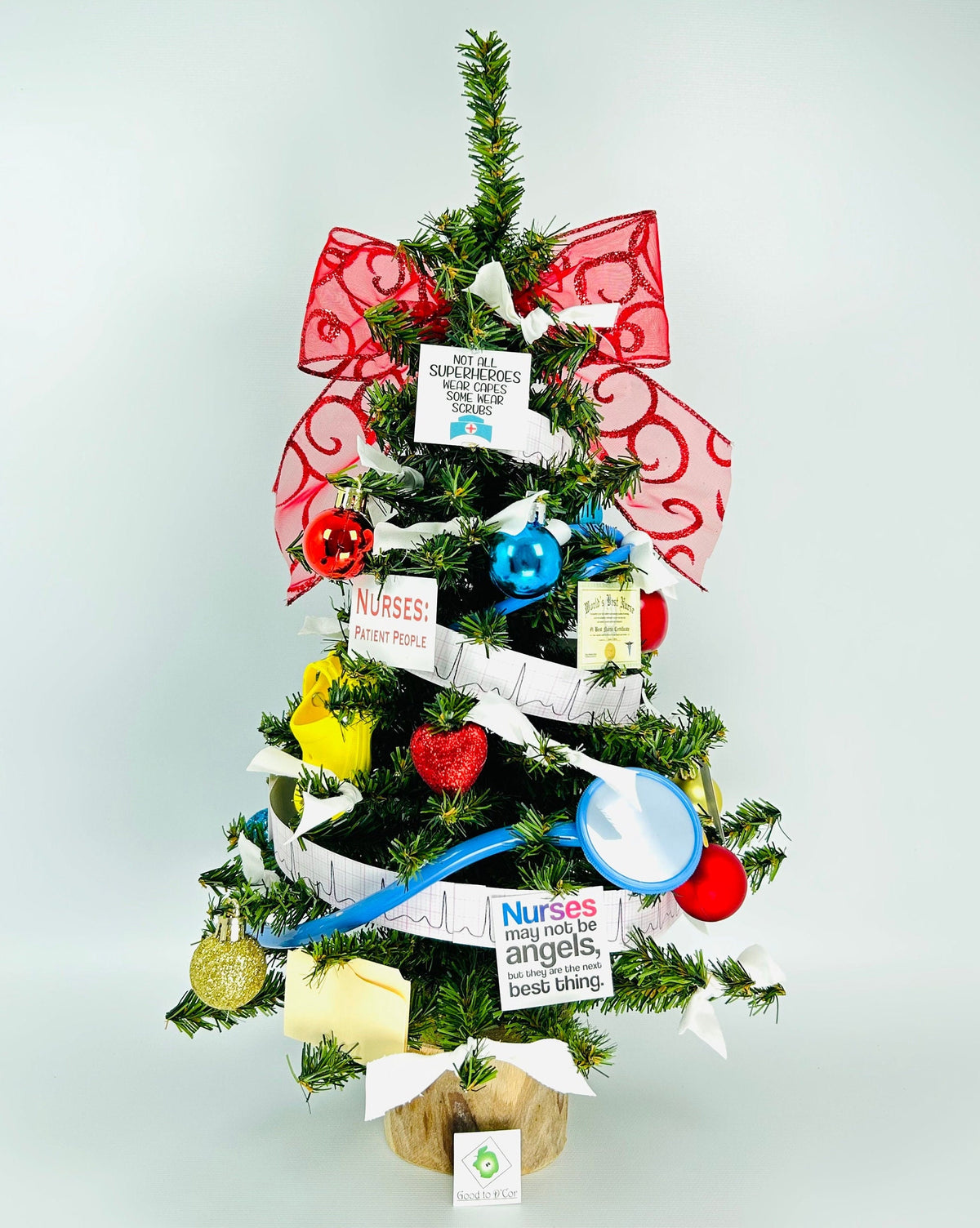 Nurse Themed 18" Christmas Tree