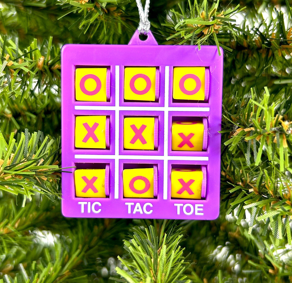 Tic-Tac-Toe Game Ornament (4 colors)