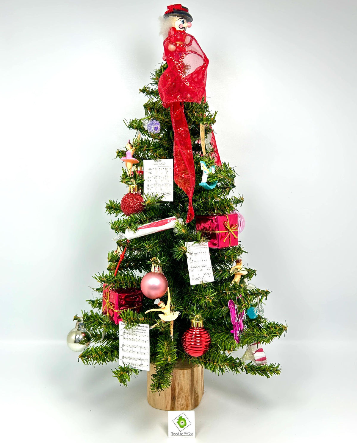 Nutcracker Ballet Themed 18" Christmas Tree