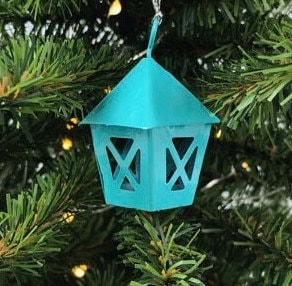 Miniature Metal Lantern ornament