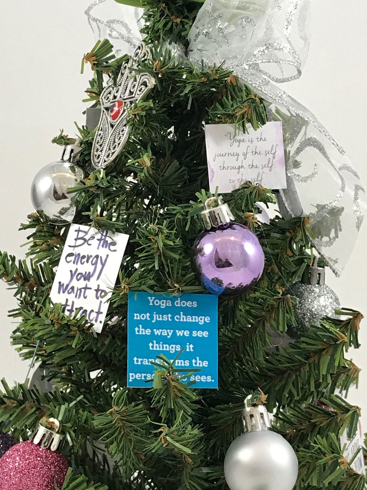 Yoga Themed 18" Christmas Tree