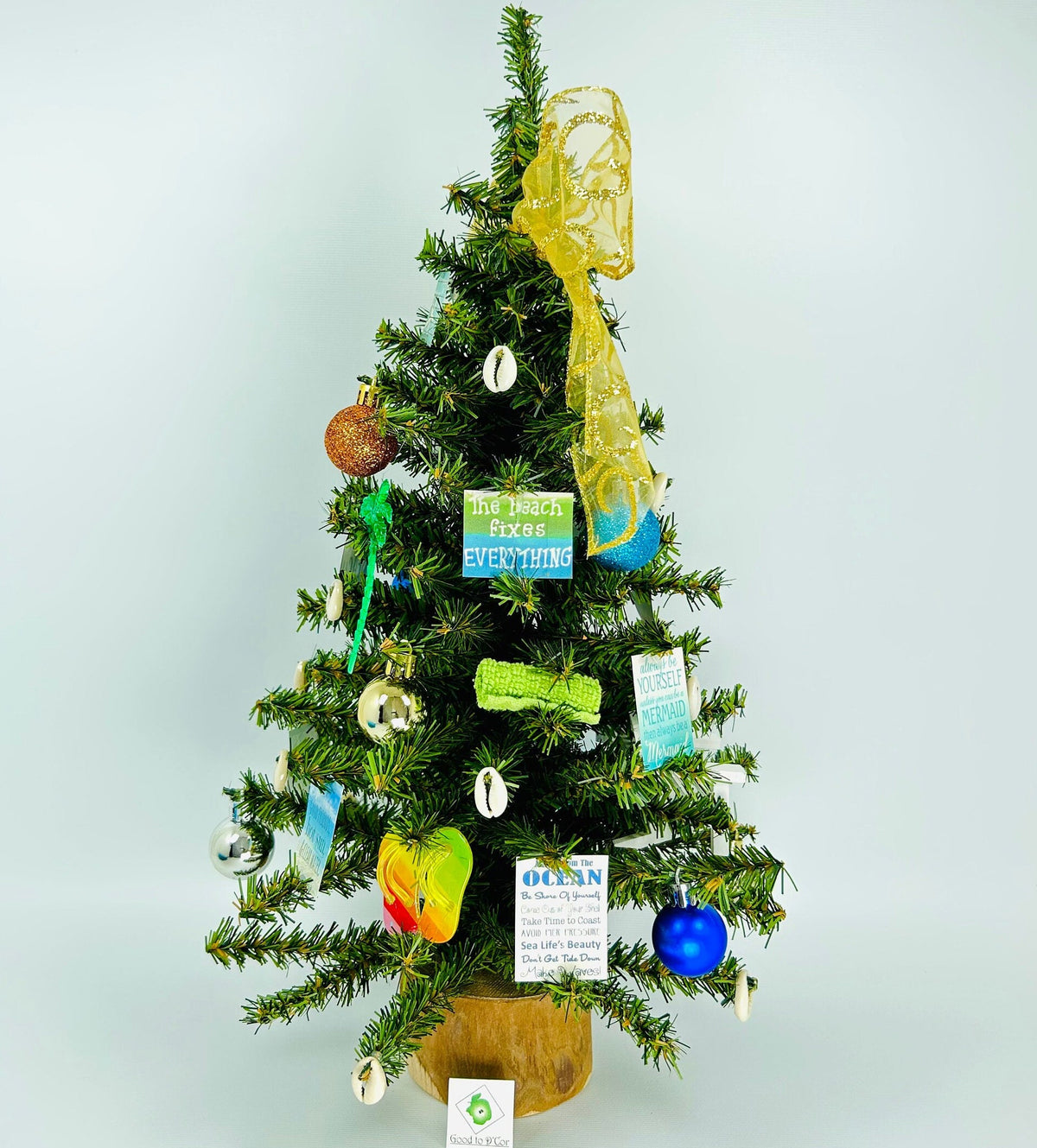 Beach / Beach House Themed 18" Christmas Tree