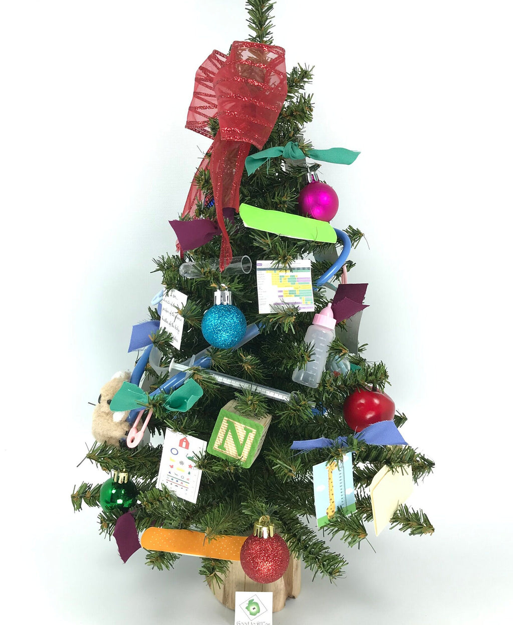 Pediatrician / Pediatrics Themed 18" Christmas Tree