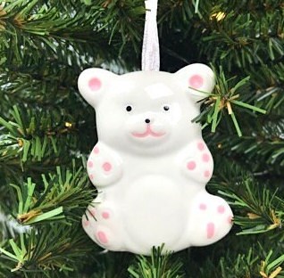 Baby Bear Ceramic Ornament
