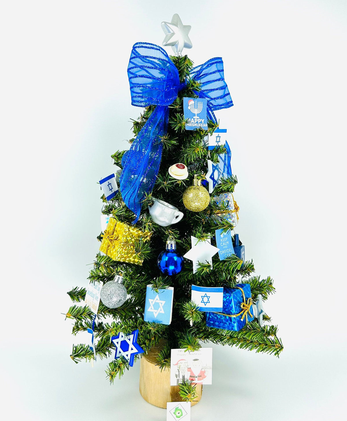 Chanukah Bush / Hanukkah Themed 18" Christmas Tree