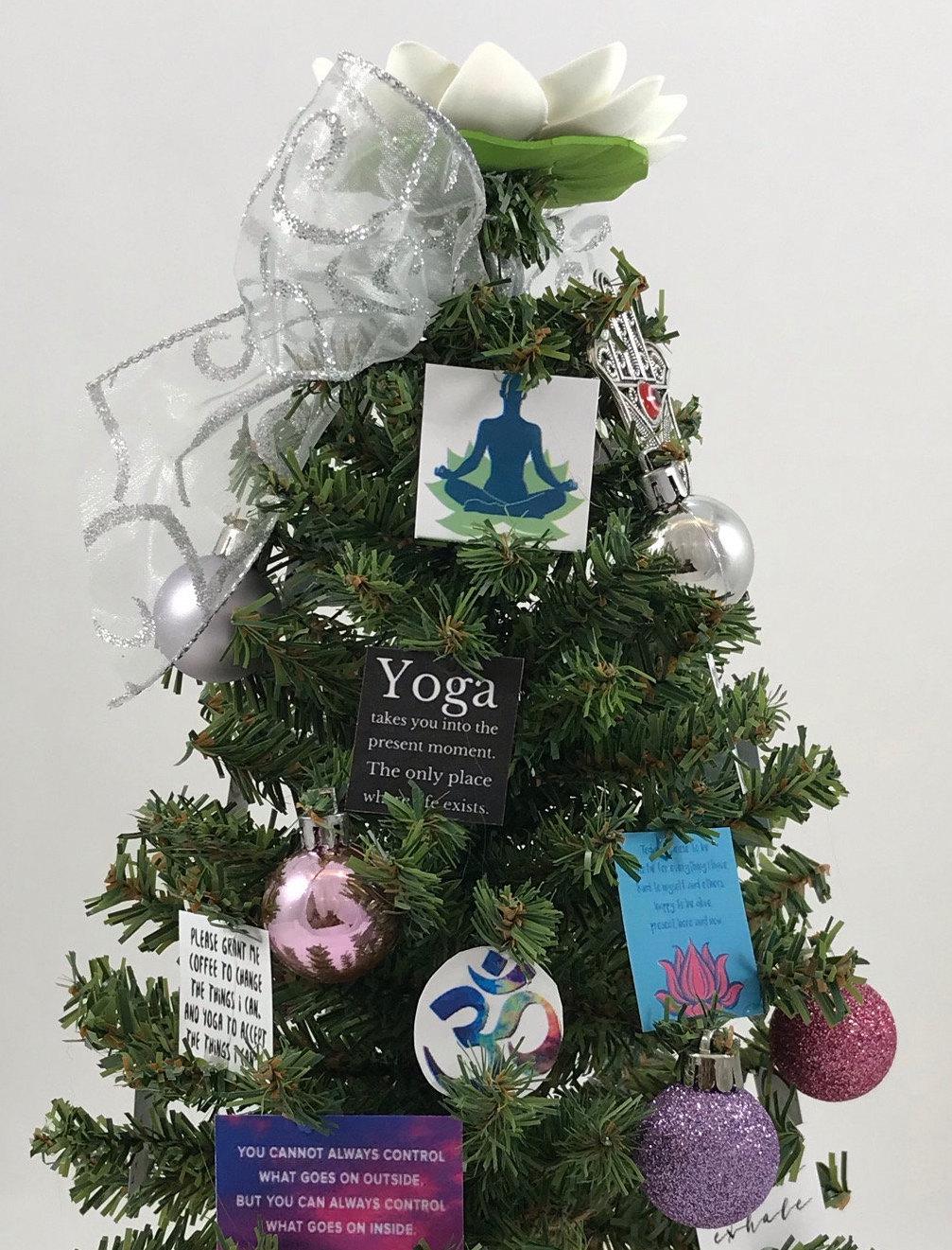 Yoga Themed 18" Christmas Tree