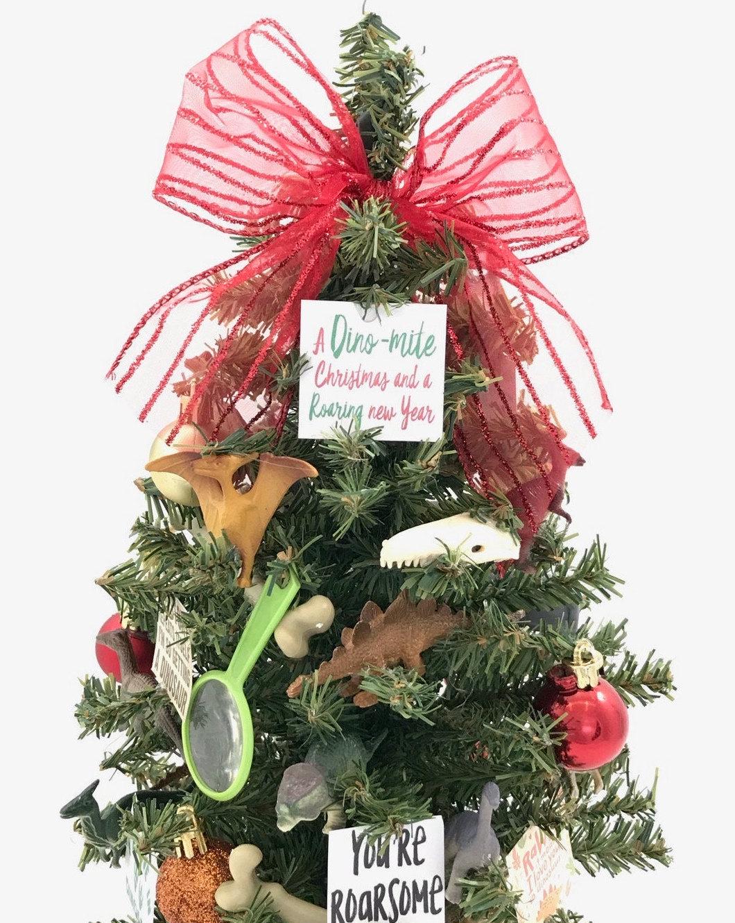 Dinosaur Themed 18" Christmas Tree