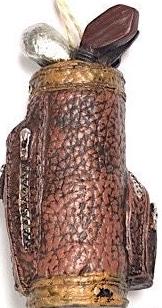 Golf Bag with Golf Clubs Ornament