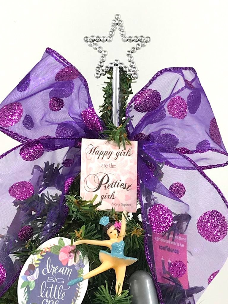 Teen / Tween Girl Themed 15" Christmas Tree