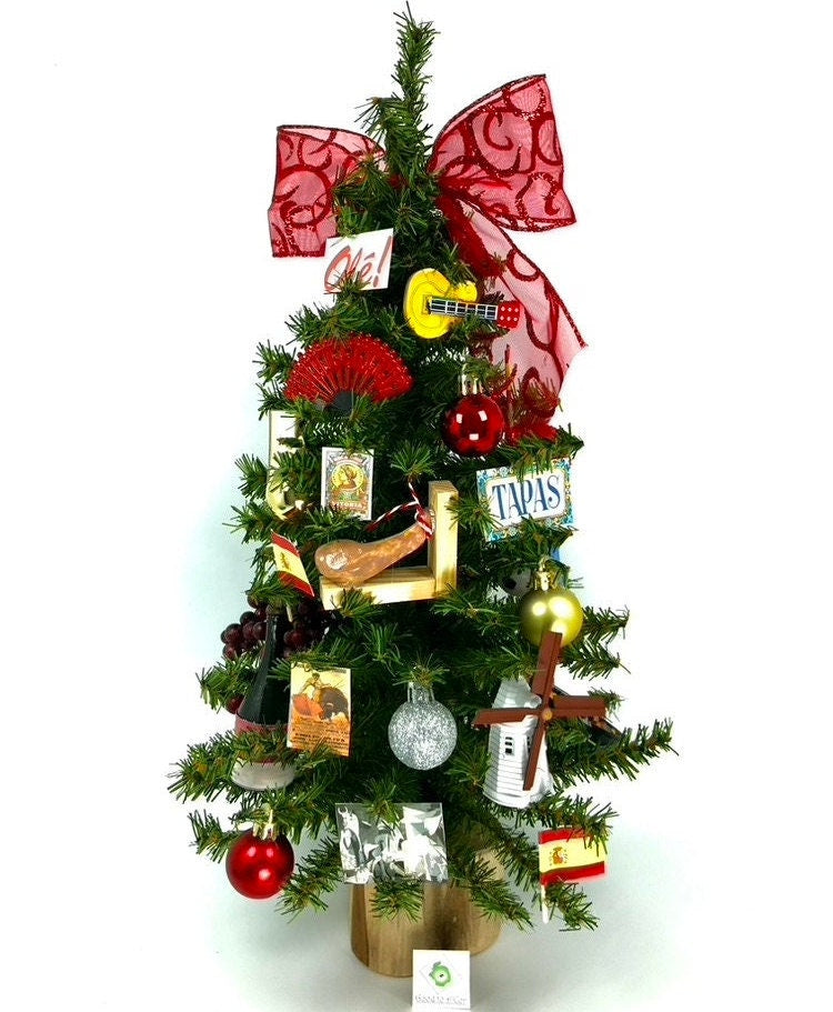 Spain / Spanish Themed 18" Christmas Tree