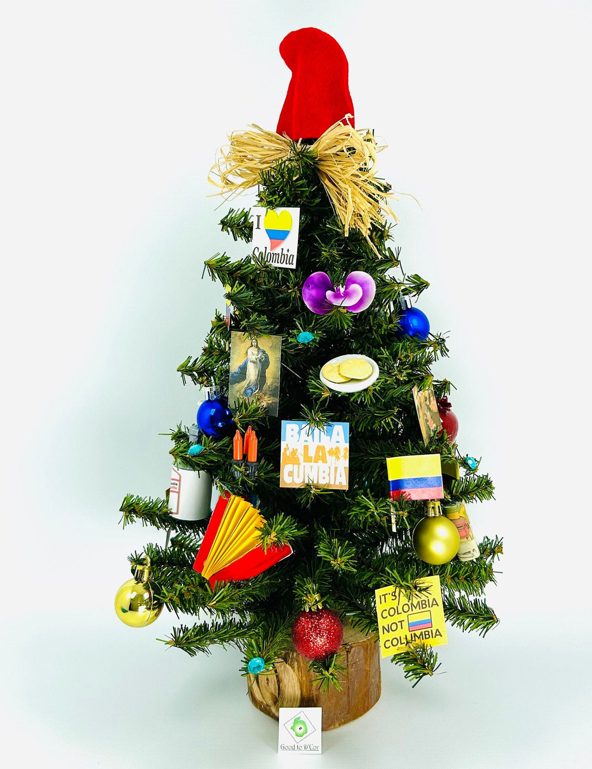 Colombia / Colombian Themed 18" Christmas Tree