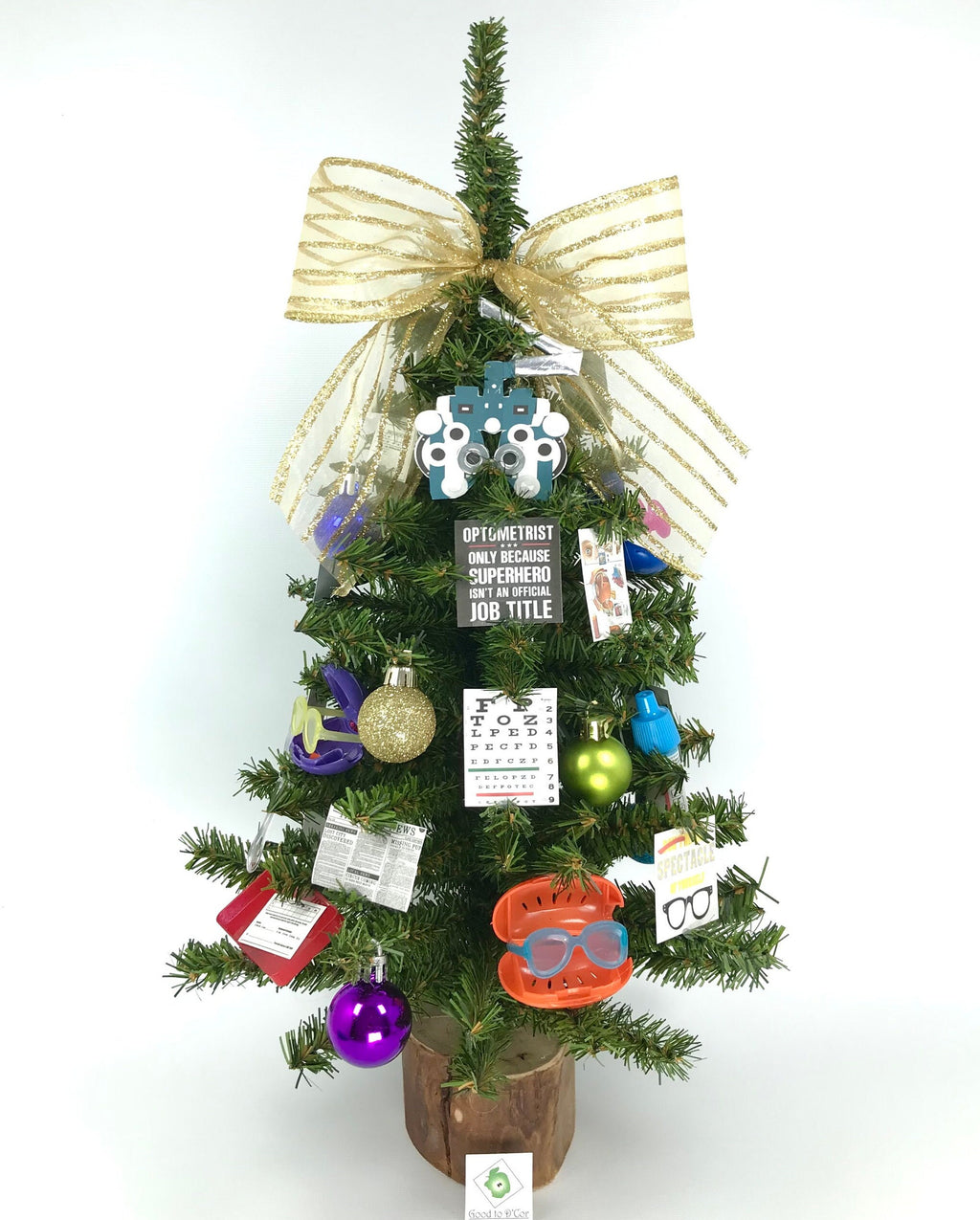 Optical / Optometrist Themed 18" Christmas Tree