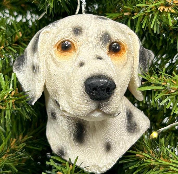 Dalmatian Dog Face Ornament