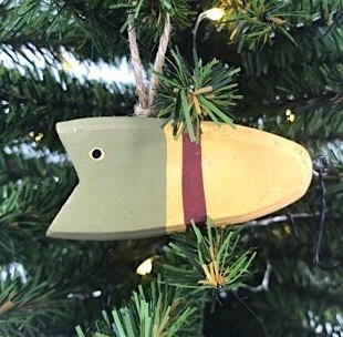 Wood Fish Lure Ornaments (3 variations)