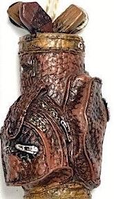 Golf Bag with Golf Clubs Ornament