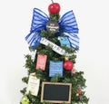 School Language Arts Teacher Themed 18" Christmas Tree