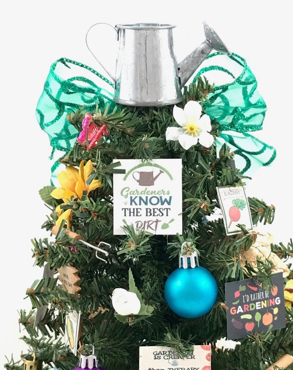 Gardening / Gardener Themed 18" Christmas Tree