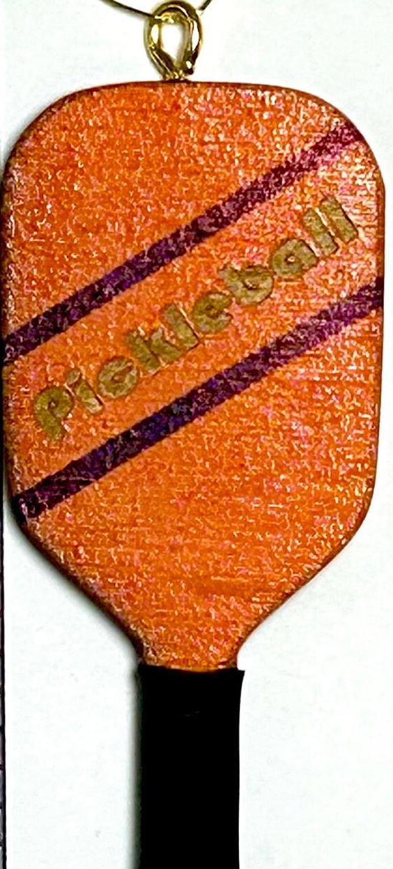 Pickleball Paddle / Mini Pickleball Racket Ornament