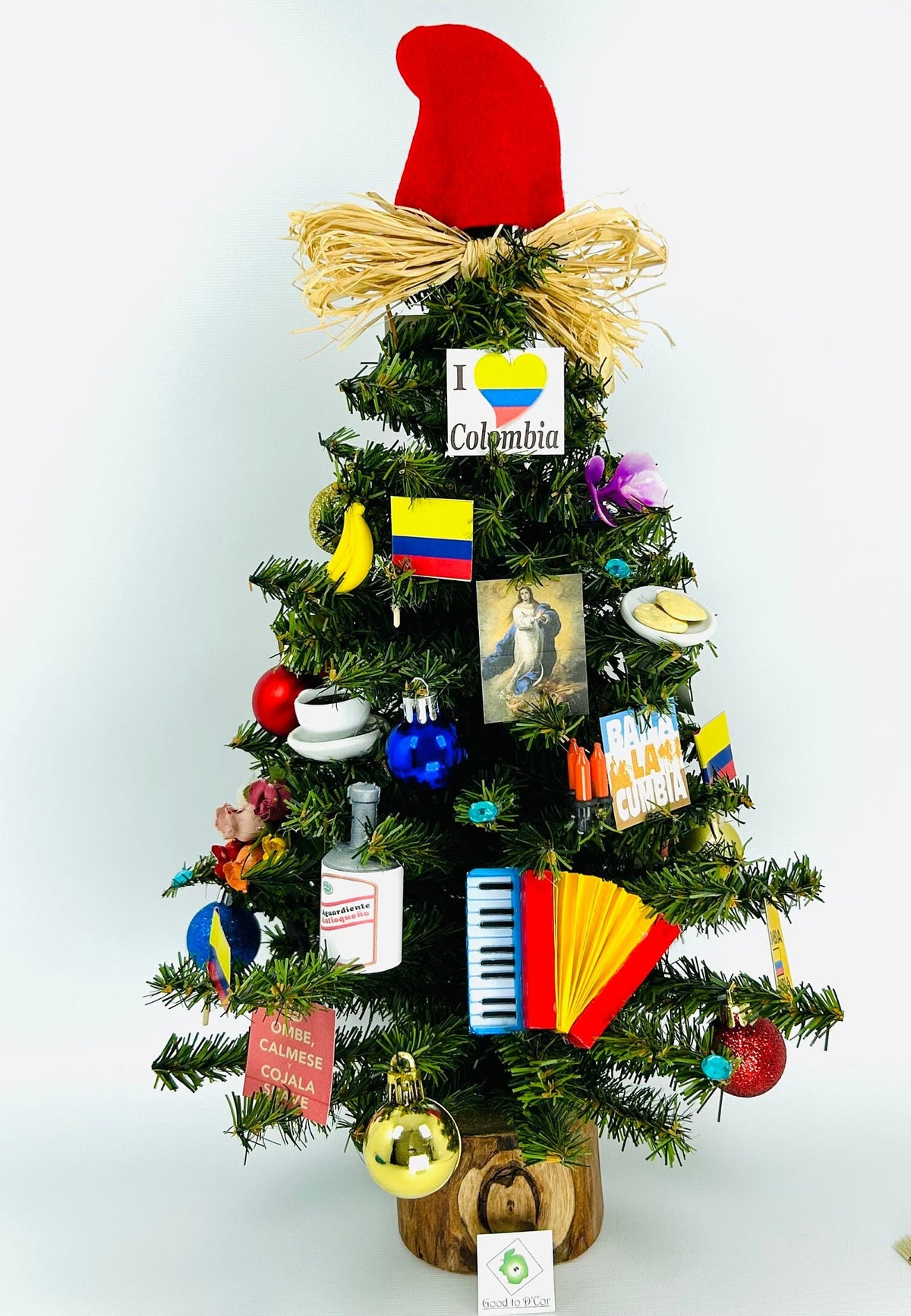 Colombia / Colombian Themed 18" Christmas Tree