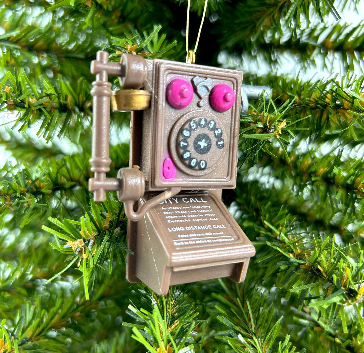 Vintage Antique Wall Phone Ornament