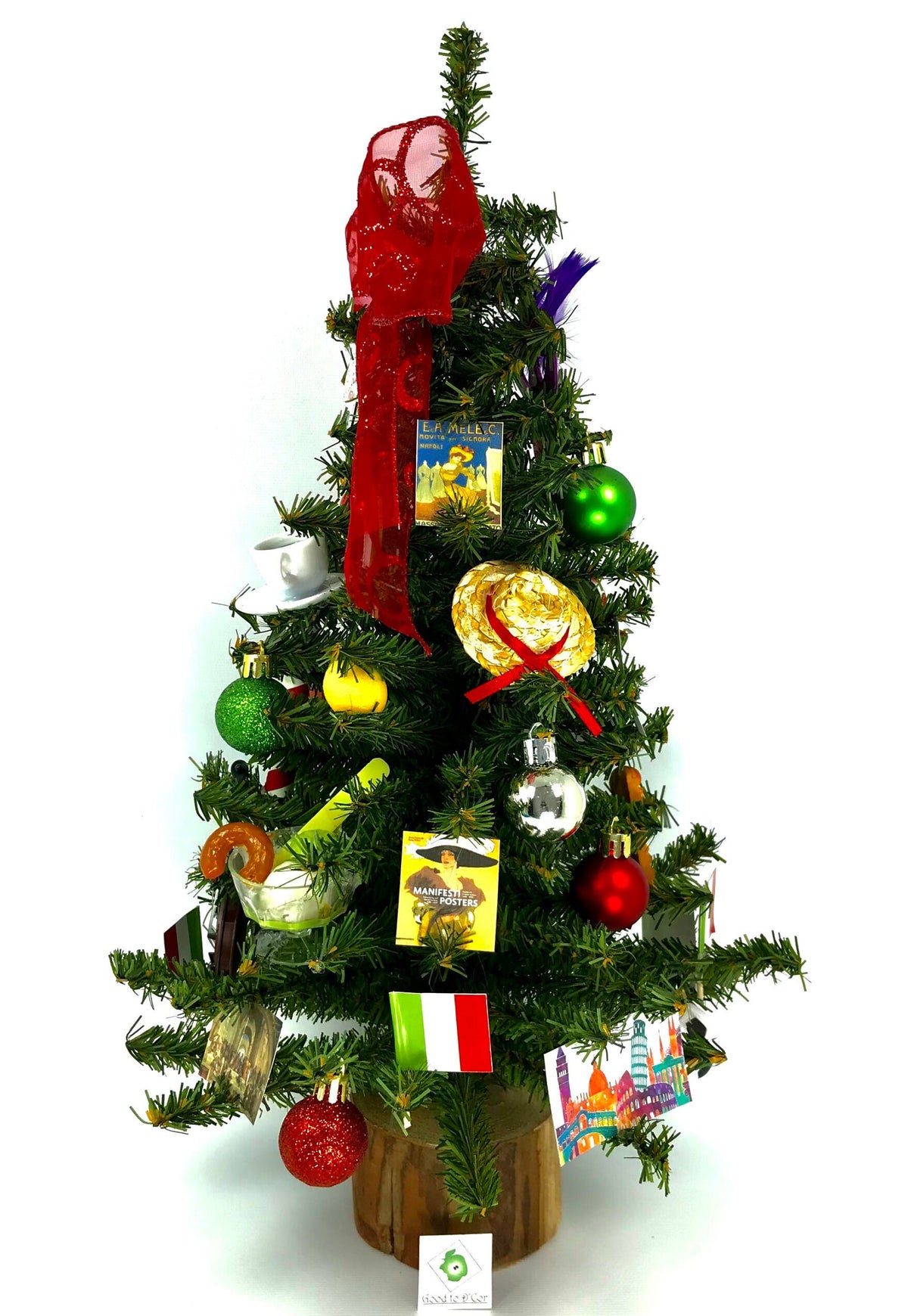 Italy / Italian Themed 18" Christmas Tree