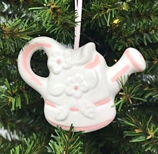 Baby Shower Watering Can Ceramic Ornament