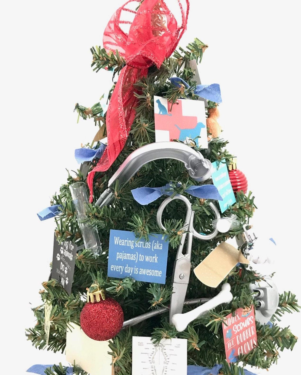 Veterinarian Themed 18" Christmas Tree