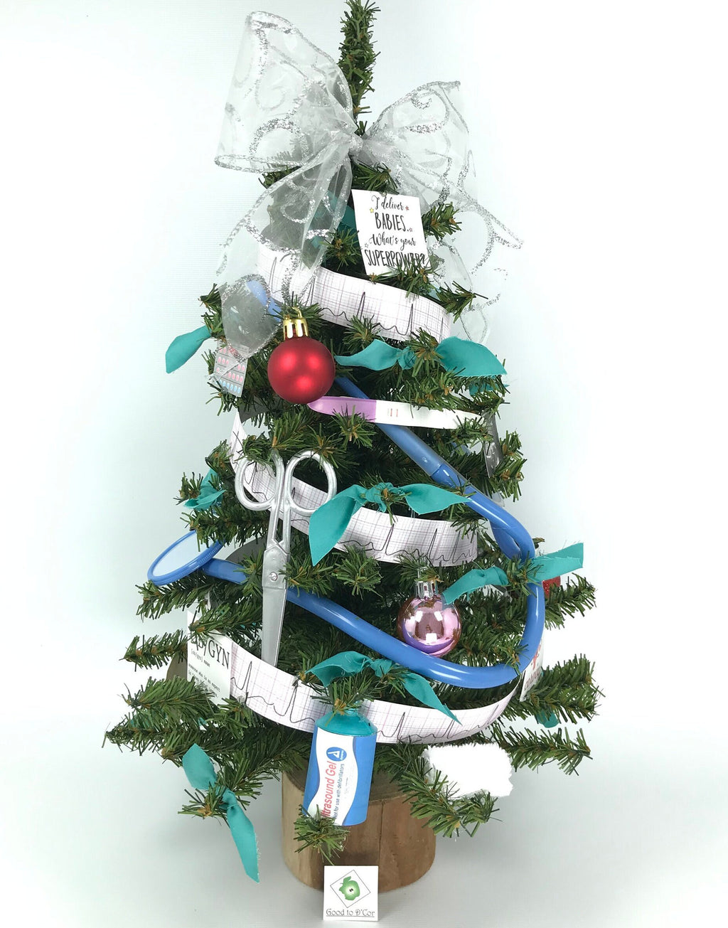 OB/GYN / Obstetrician / Obstetrics Themed 18" Christmas Tree