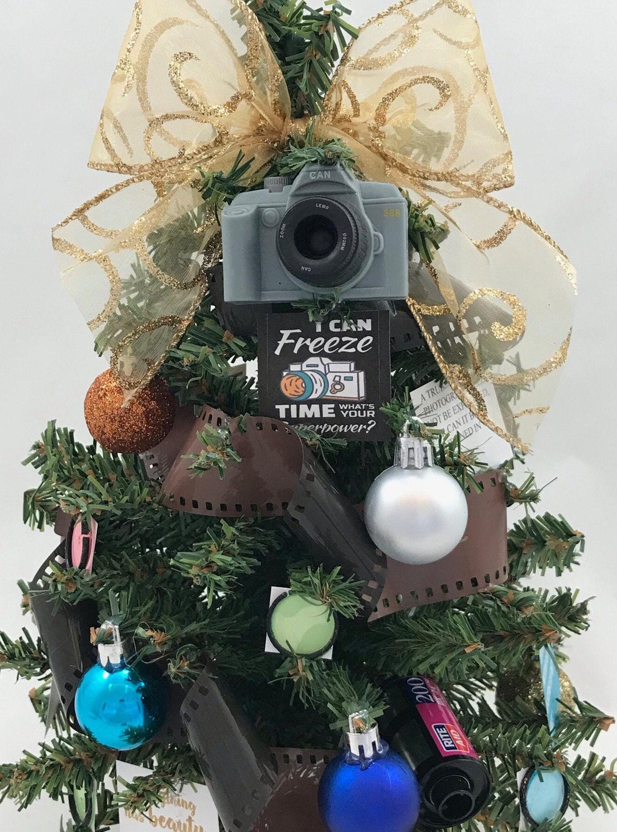 Photography / Photographer Themed 18" Christmas Tree