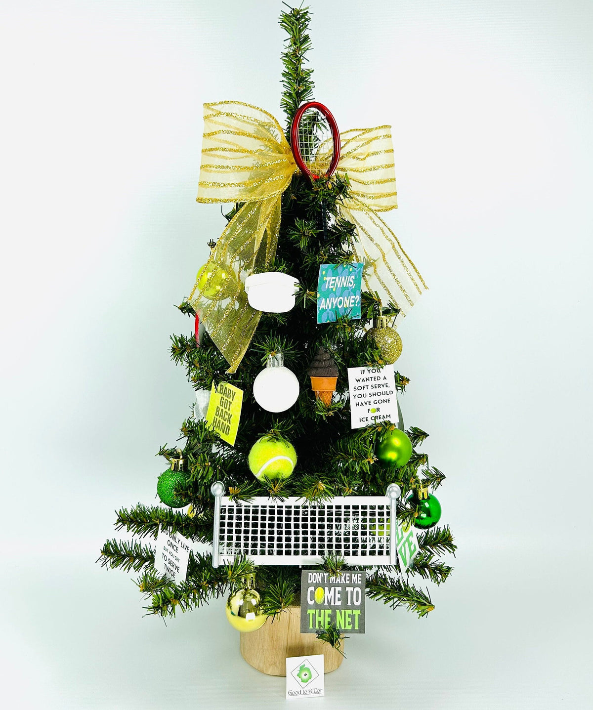 Tennis Themed 18" Christmas Tree