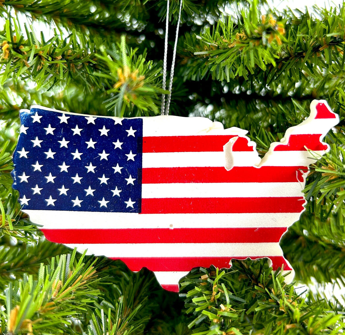 United States USA Map Ornament