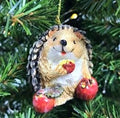 Hedgehogs with Apples Ornaments (3 variations available)