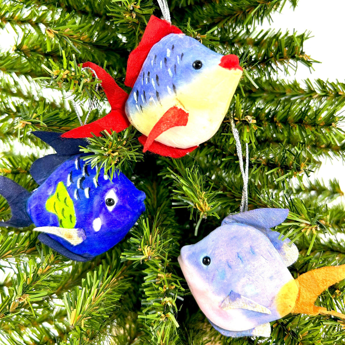 Colorful Fish Ornaments (Set of 6 Varied)