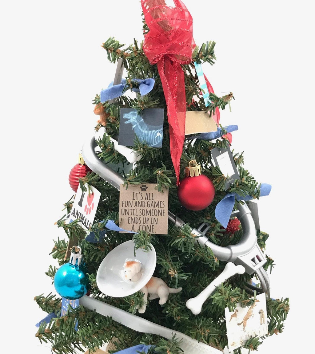 Veterinarian Themed 18" Christmas Tree